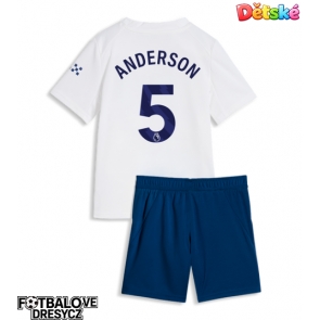 Manchester City Elliot Anderson #5 Dětské Alternativní dres komplet 2026-27 Krátký Rukáv (+ trenýrky)